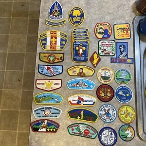 VTG lot of 35 Boy Scouts Of America Council & Camp Patches 1984 1985 - Picture 1 of 8