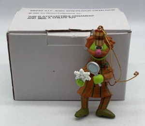De colección 1992 Jim Henson Sherlock Hemlock Sesame Street Muppet adorno con caja LEER - Imagen 1 de 11