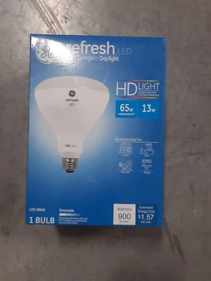 GE Refresh - 13w/65w Equiv LED-BR40, Dimmable, 900Lumen, 5000K - Image 1 of 4