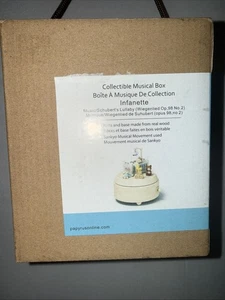 CAJA DE MÚSICA PAPIRO BEBÉ COLECCIONABLE MADERA POR WOODERFUL LIFE NUEVA EN CAJA - Imagen 1 de 4