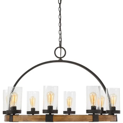 Lámpara de techo colgante Uttermost 22133 Atwood 8 luces 39 pulgadas acabado Manhattan Foto 1 de 4