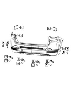 Genuine Mopar Blind Spot Detection Module 68658290AA - Picture 1 of 1