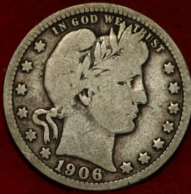 1906-O New Orleans Mint Silver Barber Quarter - Image 1 of 2