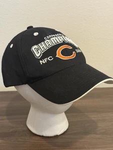 Chicago Bears 2006 NFC Champions Black Hat Cap NFL Reebok Super Bowl XLI OSFA - Picture 1 of 9