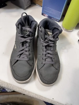 Lonsdale Canon High Top Sneakers Size 8 Gray - Image 1 of 4