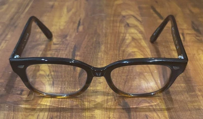 Rare Masunaga Japan 003 Black Tortoise  51-19-150 Eyeglass Frames Only with Case - Image 1 of 4