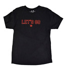 T-shirt TB12 Tom Brady gris bruyère logo Let's Go col équipage | Taille L