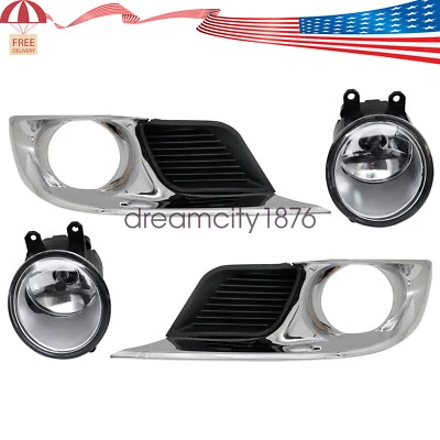 1 par de faros antiniebla delanteros + cubierta rejilla para Toyota Avalon 2011-2012 nuevo Foto 1 de 4