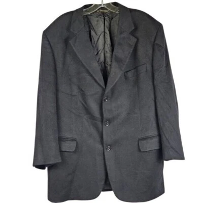 Blazer Jack Victor Loro Piana 100 % cachemir talla 46R negro tranquilo lujo dinero antiguo Foto 1 de 4