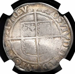 ENGLAND. Elizabeth I. 1558-1603. Silver Shilling, S-2555, NGC G Details - Picture 1 of 4