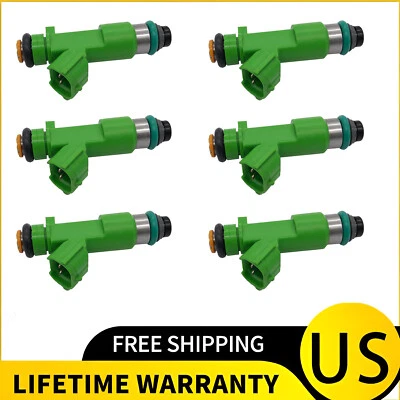 Set of 6 Fuel Injectors for INFINITI EX35 3.5L V6 2008 2009 2010 2011 2012 - Image 1 of 4