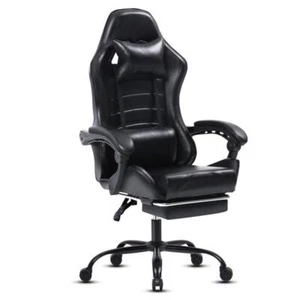Bürostuhl Ergonomisch Verstellbare Gaming Stuhl mit Fußstütze 360 ° drehbarer - Bild 1 von 9