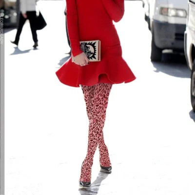 Nuevo Mujer Primavera y Otoño Estampado Ajustado Largo Medias y Pantimedias Foto 1 de 3