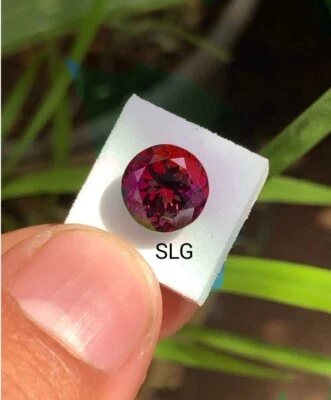 5 Pcs wholesale Natural Mozambique Ruby 6x6 MM Round Cut Loose Gemstone 15 Crt - Image 1 of 4