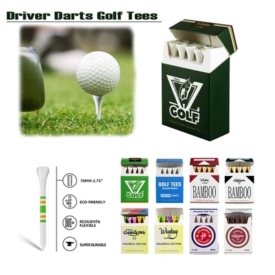 Driver Darts Golf Tees-70mm Bamboo Golf Tee-Open a Pack and Light-Up The Tee Box - image 1 of 2