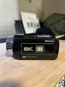 Vivitar Pro 8K DVR8K 18x Zoom Camcorder - Wi-Fi, Touchscreen - Picture 1 of 8