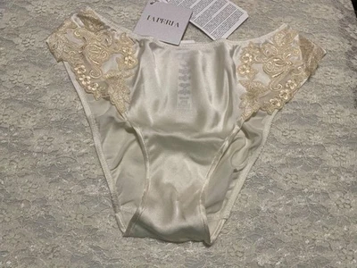 La Perla Maison Collection XS Silk Brief Panty Ivory Naturale - Image 1 of 2