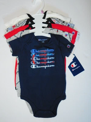 Pack de 5 bodys Champion 6 9 meses bebé niño Foto 1 de 4