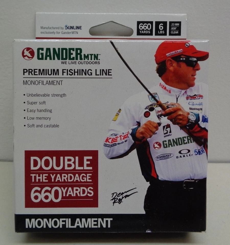 Gander Mountain 2 Boxes Monofilament Fishing Line 6 LB Test Clear 660 Yds