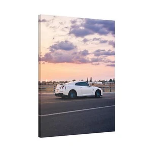 Nissan R35 GTR High Resolution Museum Quality Vertical Car Canvas Print #007 - Picture 1 of 10