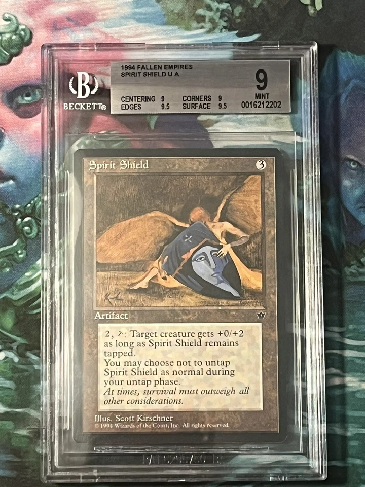 MTG BGS 9Q++ Spirit Shield Fallen Empires Mint - Image 1 of 1