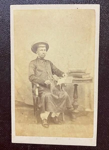 India Vintage CDV MARATHA NOBLEMAN, Hurrychund Chintamon Bombay (2) - Imagen 1 de 2