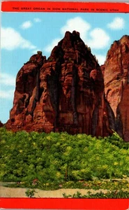 The Great Organ In Zion National Park Vintage Postcard OO - Picture 1 of 2