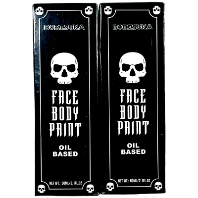 Pintura corporal facial BOBISUKA a base de aceite 2 fl oz - 12 gris/13 verde ogro - LOTE de 2 Foto 1 de 2