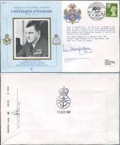 CMD10a RAF COMMANDERS SERIES Lord Douglas signed Gp Capt Macfadyen (C) - Picture 1 of 1