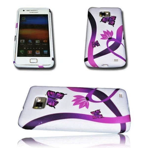 Design 1 Handy Silikon TPU Cover Hülle + Displayschutzfolie für Samsung Galaxy 2 - Bild 1 von 2