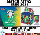Topps Match Attax UEFA EURO 2024 Base Cards England France Spain #ALB to #HUN