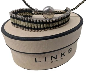 Genuine Links Of London Solid Sterling Silver Friendship Bracelet With box - Picture 1 of 8