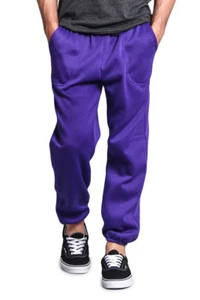 New Men's GYM Workout Basic Elastic Cuff Fleece Sweatpants  Small-5xl - HILLSP  - Picture 1 of 65