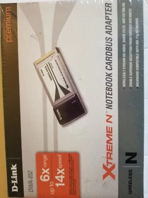 D-LINK XTREME N NOTEBOOK CARDBUS ADAPTER NEW - Image 1 of 2