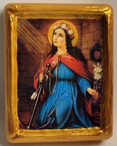 Placa de icono católica anglicana y ortodoxa Santa Filomena Santa Filomena - Imagen 1 de 8