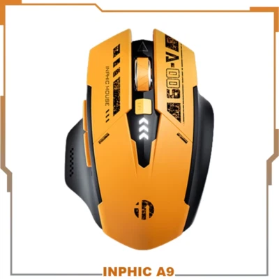 Inphic A9 2.4G Bluetooth Rechargeable Wireless Silent Gaming Mouse Three-Mode Me - Image 1 of 4
