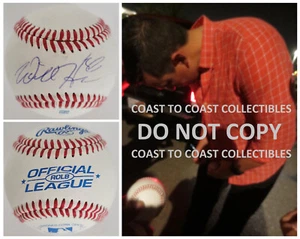 Baseball firmato Will Harris prova di certificato di autenticità Houston Astros Nationals autografato - Foto 1 di 3