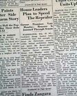 3 ENDING PROHIBITION 18th Amendment Repeal Liquor BEER to RETURN 1933 Newspapers