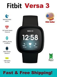 Fitbit Versa 3 Wristband Health & Fitness Activity Tracker - Black (FB511BKBK)