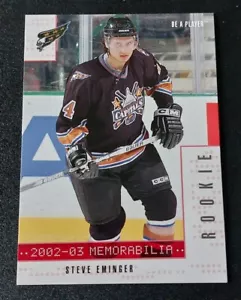 2002-03 BAP Memorabilia Ruby Steve Eminger Rookie Card #288. Serial #187/200 - Picture 1 of 3