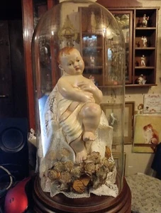 Bambino. Gesù In Cera Antico - Foto 1 di 7