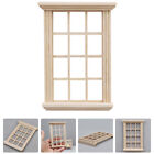Doll House Wooden Windows Dollhouse Unfinished Furniture Miniature Panes