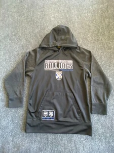 Canterbury bulldogs Size 10 KIDS black NRL football Winter Hoodie Jumper sz 10 - Picture 1 of 11