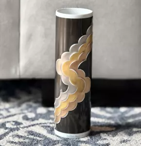 Vaso porcellana Rosenthal Natale Sapone edizione limitata MCM Op Art vintage - Foto 1 di 9