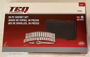 Juego de enchufes de 6 puntos TEQ Correct (GearWrench) 38 piezas de unidad 1/4" TEQ261 - Imagen 1 de 4