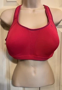 DANSKIN NOW SPORT BRA, HOTPINK WIRELESS, T-Strap MEDIUM SIZE 38D - Picture 1 of 9