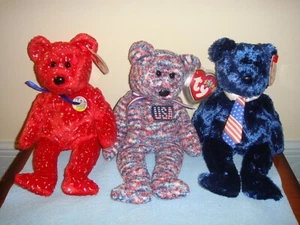 Ty Beanie Babies USA Decade Red And Pops - Bild 1 von 4