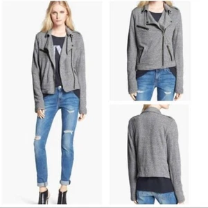 Chaqueta de motocicleta CURRENT ELLIOTT The Easy Biker tejido suave cremallera S 1 gris jaspeado - Imagen 1 de 12