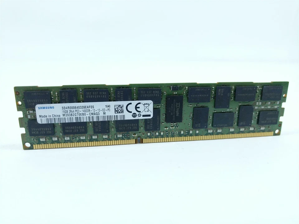Samsung M393B2G70EB0-CMAQ3 16GB PC3-14900R DDR3-1866 Registered Server RAM - Image 1 of 1