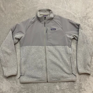 Patagonia Lightweight Better Sweater Shelled Jacket Mens Medium Gray Full Zip - Picture 1 of 10